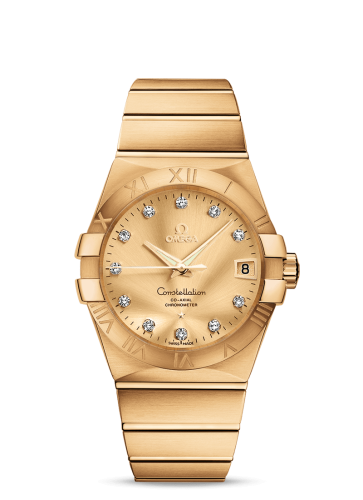 Omega Constellation Co-Axial 38 Yellow Gold / Champagne